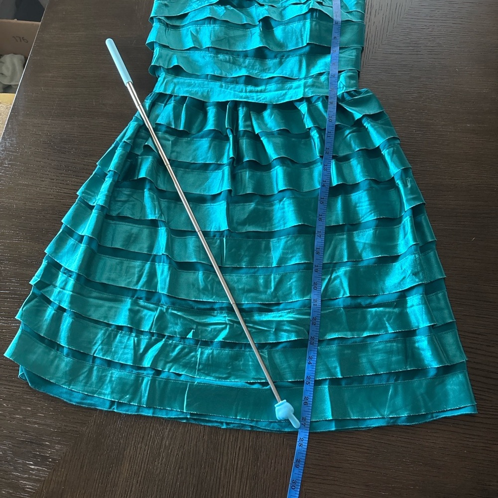 ✨ Lucy Paris Teal Ruffle Mini Dress | NWT ✨ - Picture 9 of 9